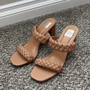 DV by Dolce Vita Brown Braided Heeled Sandals